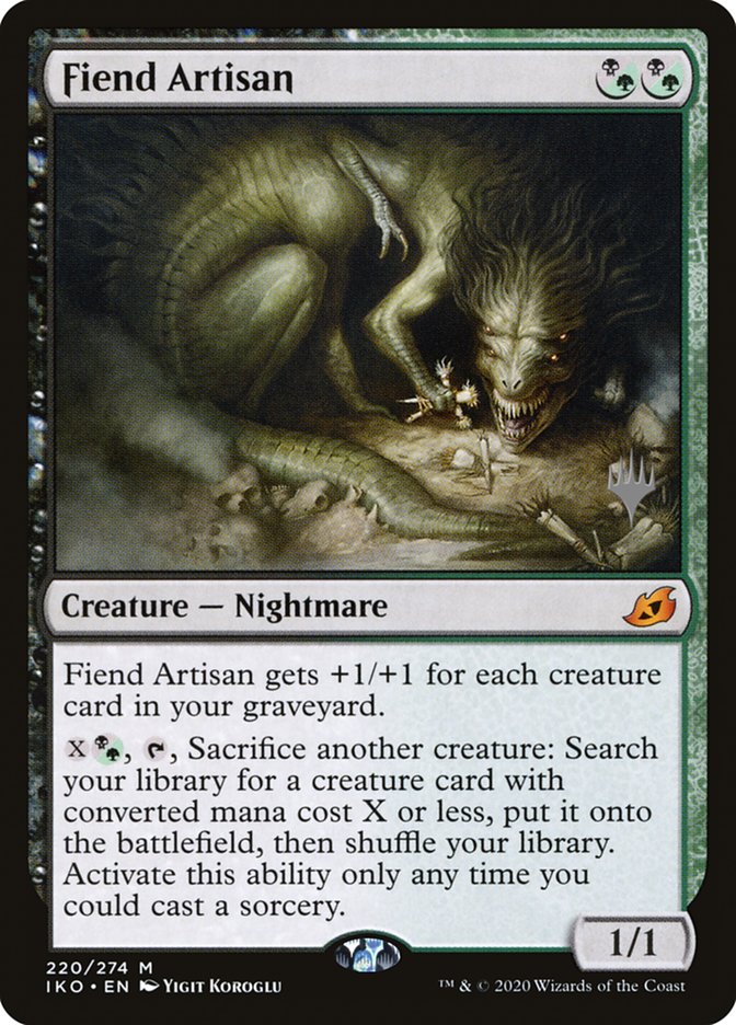 Fiend Artisan (Promo Pack) [Ikoria: Lair of Behemoths Promos] | Black Swamp Games