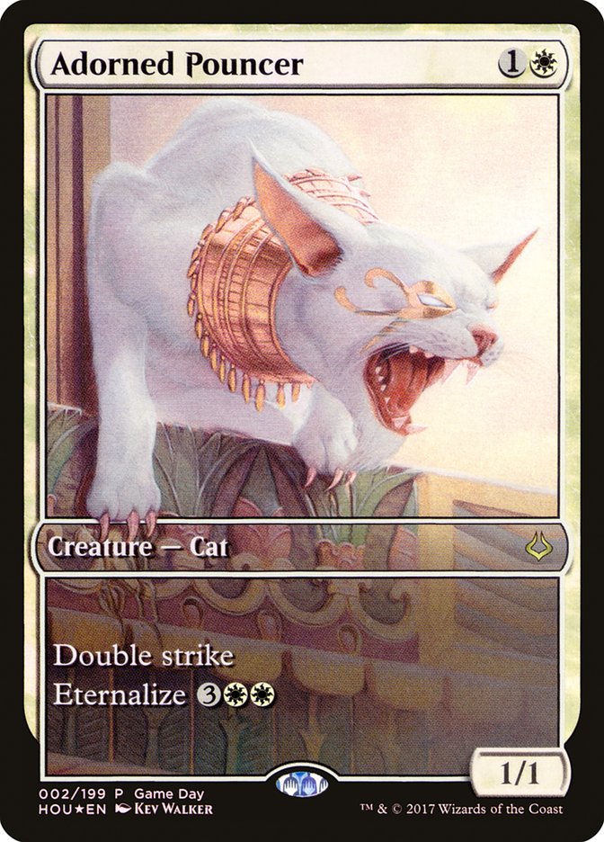 Adorned Pouncer (Game Day) (Full Art) [Hour of Devastation Promos] | Black Swamp Games
