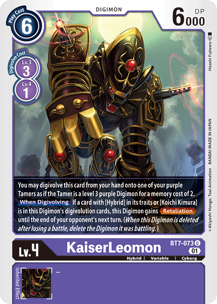 KaiserLeomon [BT7-073] [Next Adventure] | Black Swamp Games