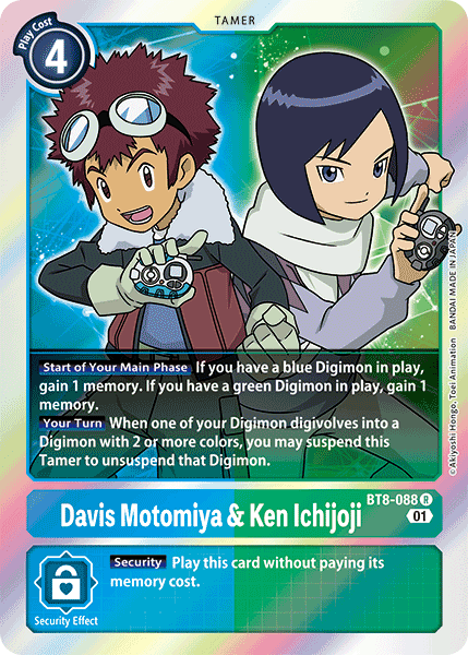 Davis Motomiya & Ken Ichijoji [BT8-088] [New Awakening] | Black Swamp Games