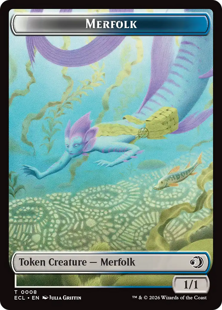 Shapeshifter // Merfolk Double-Sided Token [Lorwyn Eclipsed Tokens] | Black Swamp Games