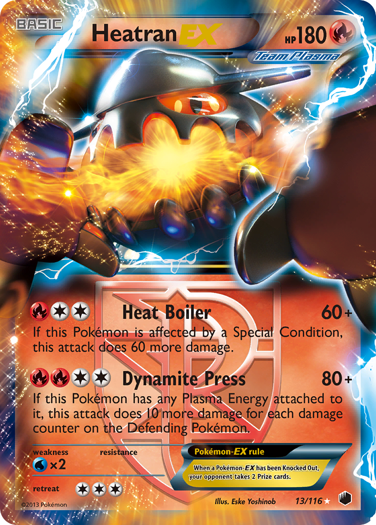 Heatran EX (13/116) [Black & White: Plasma Freeze] | Black Swamp Games