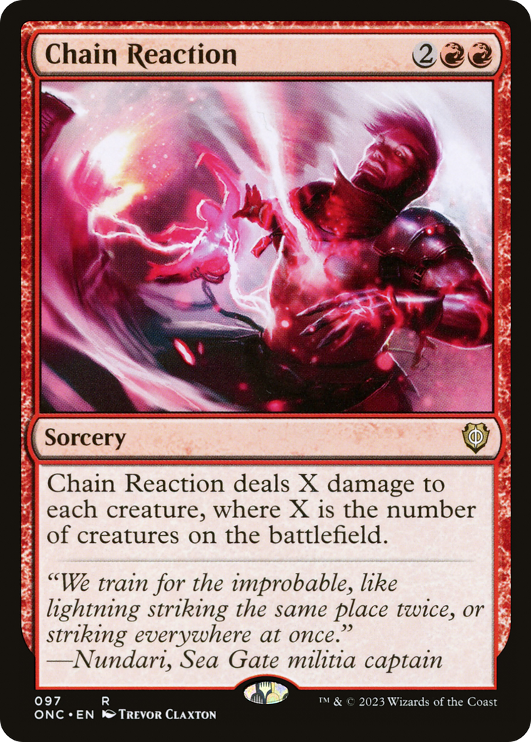 Chain Reaction [Phyrexia: All Will Be One Commander] | Black Swamp Games