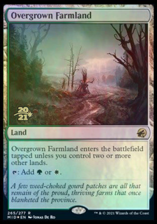 Overgrown Farmland [Innistrad: Midnight Hunt Prerelease Promos] | Black Swamp Games