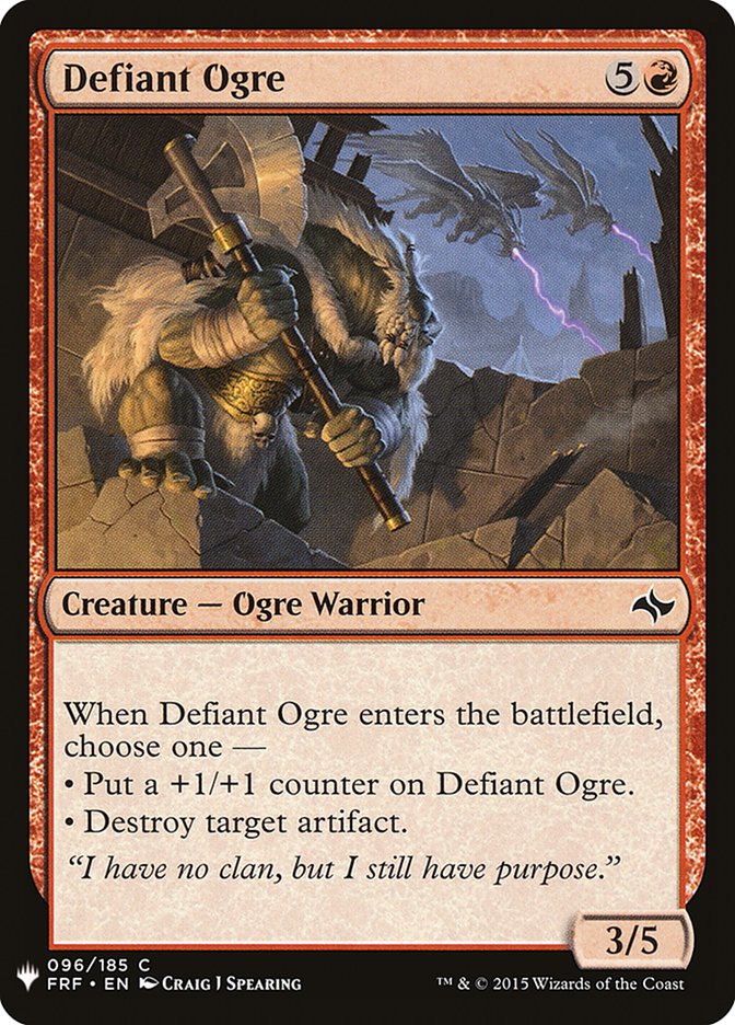 Defiant Ogre [Mystery Booster] | Black Swamp Games