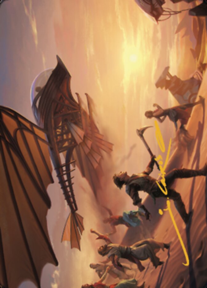 Take Flight Art Card (Gold-Stamped Signature) [The Brothers' War Art Series] | Black Swamp Games