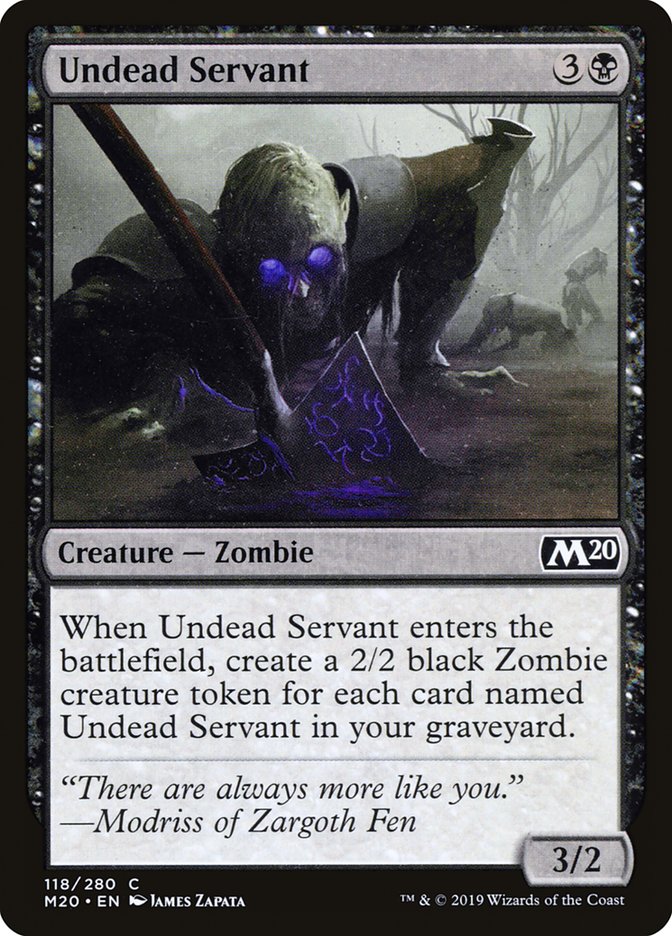 Undead Servant [Core Set 2020] | Black Swamp Games