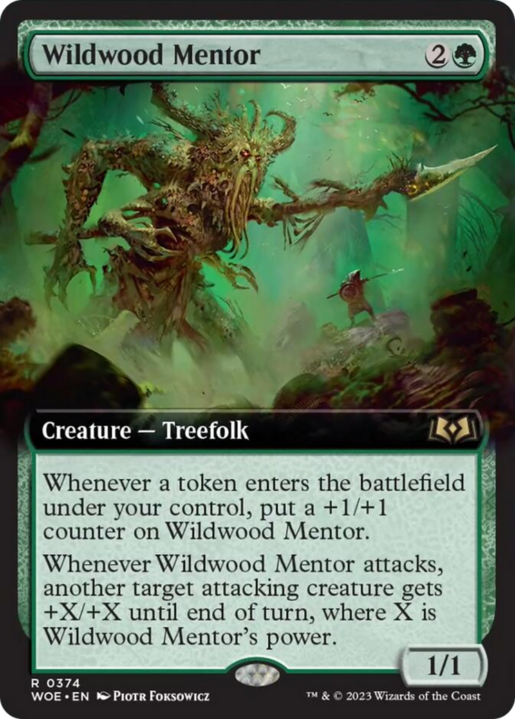 Wildwood Mentor (Extended Art) [Wilds of Eldraine] | Black Swamp Games