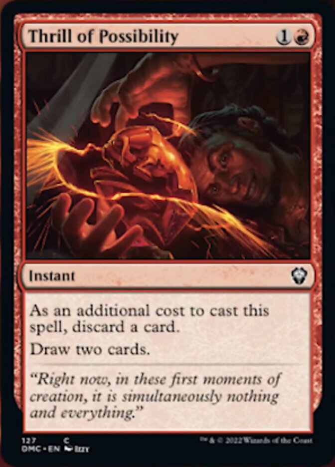 Thrill of Possibility [Dominaria United Commander] | Black Swamp Games