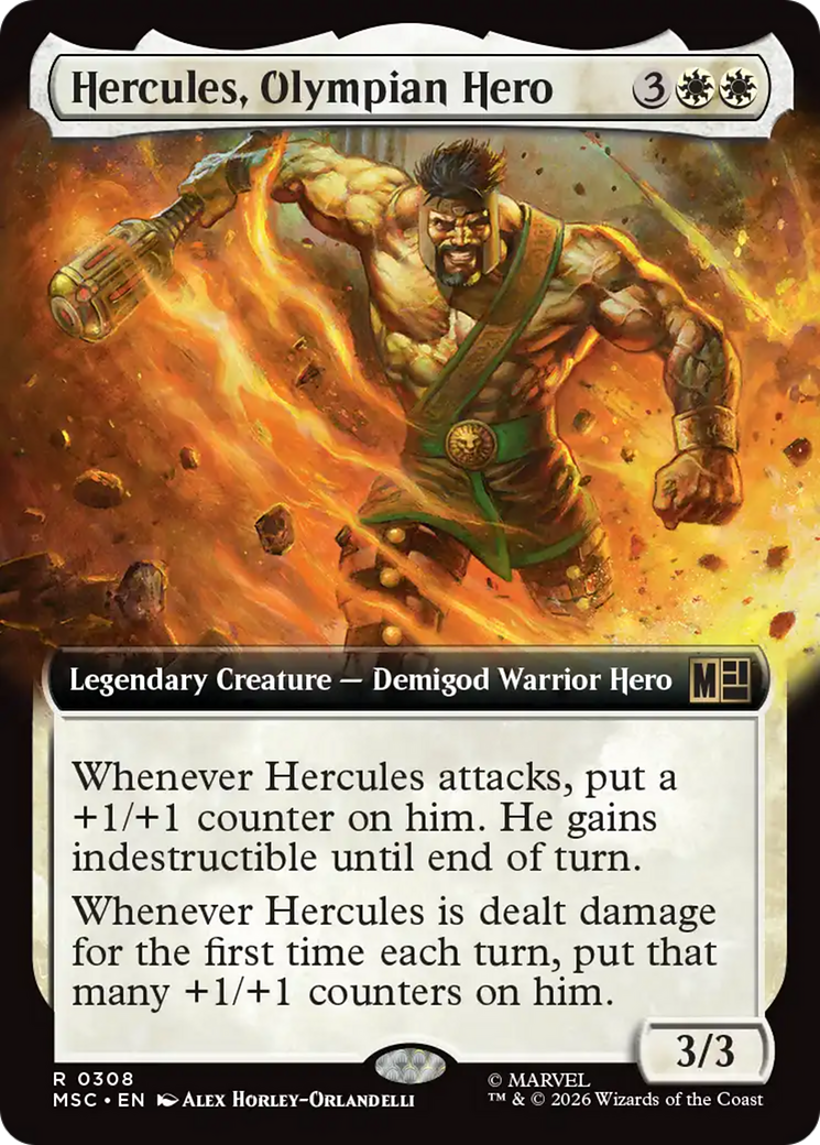 Hercules, Olympian Hero (Extended Art) [Marvel Super Heroes Commander] | Black Swamp Games