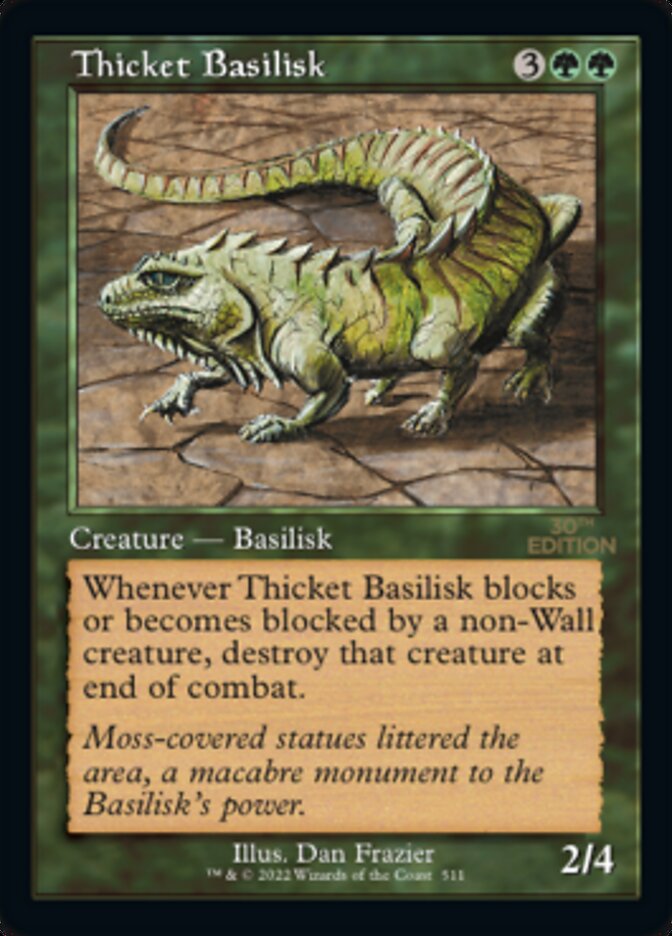 Thicket Basilisk (Retro) [30th Anniversary Edition] | Black Swamp Games