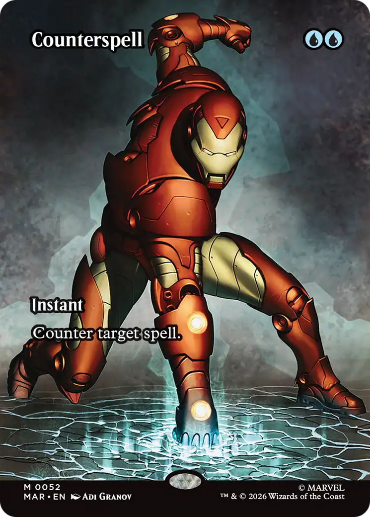 Counterspell (Borderless) (0052) [Marvel Universe: Eternal-Legal] | Black Swamp Games