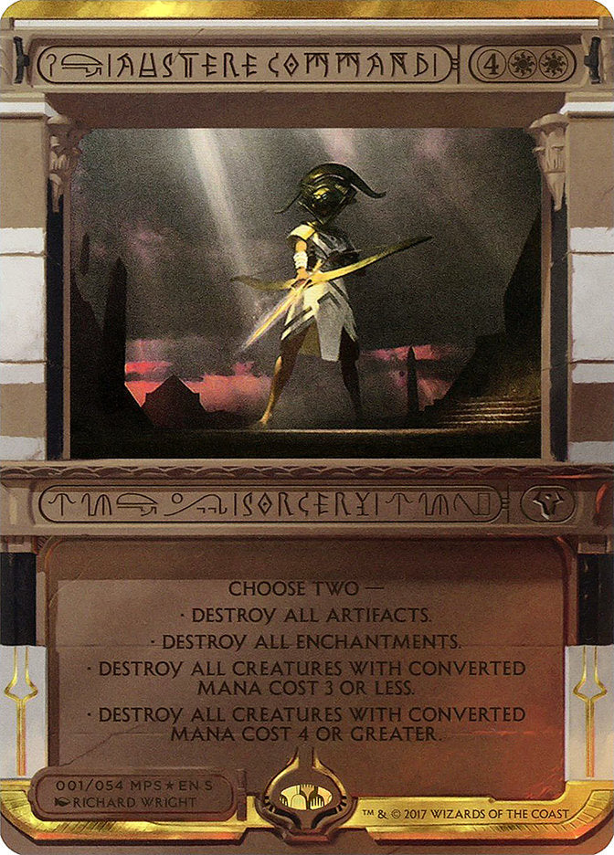 Austere Command (Invocation) [Amonkhet Invocations] | Black Swamp Games