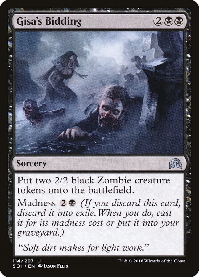 Gisa's Bidding [Shadows over Innistrad] | Black Swamp Games