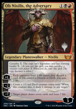 Ob Nixilis, the Adversary (Promo Pack) [Streets of New Capenna Promos] | Black Swamp Games