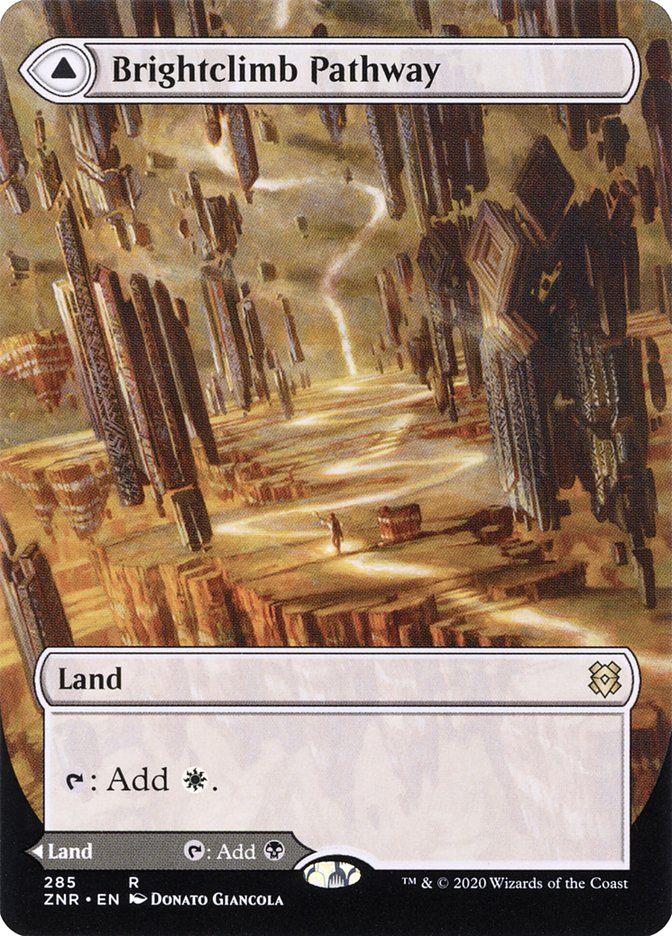 Brightclimb Pathway // Grimclimb Pathway (Borderless Alternate Art) [Zendikar Rising] | Black Swamp Games