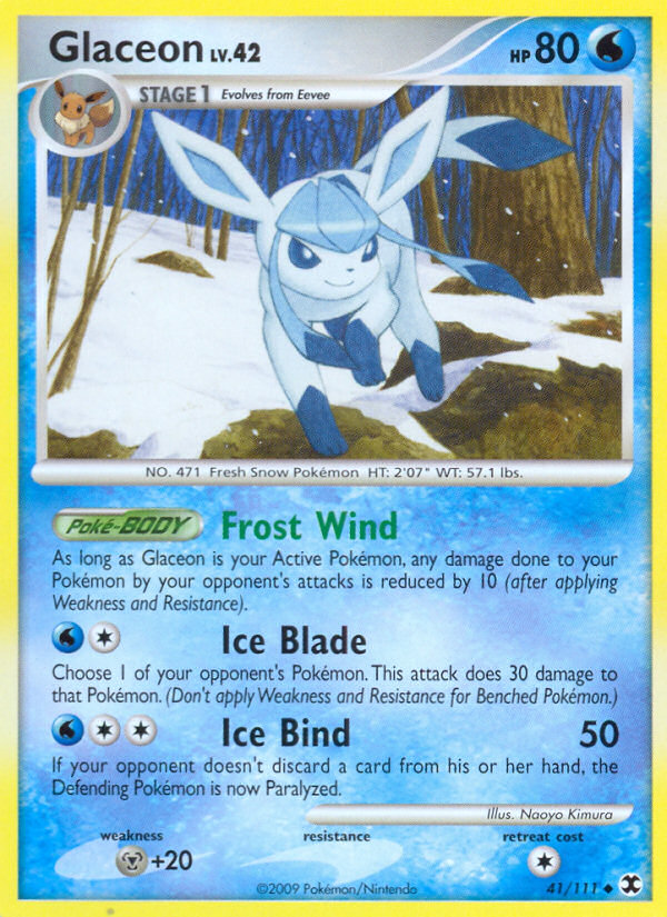 Glaceon (41/111) [Platinum: Rising Rivals] | Black Swamp Games