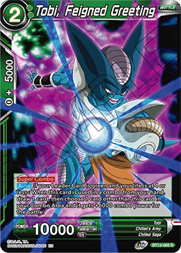 Tobi, Feigned Greeting (Rare) (BT13-068) [Supreme Rivalry] | Black Swamp Games