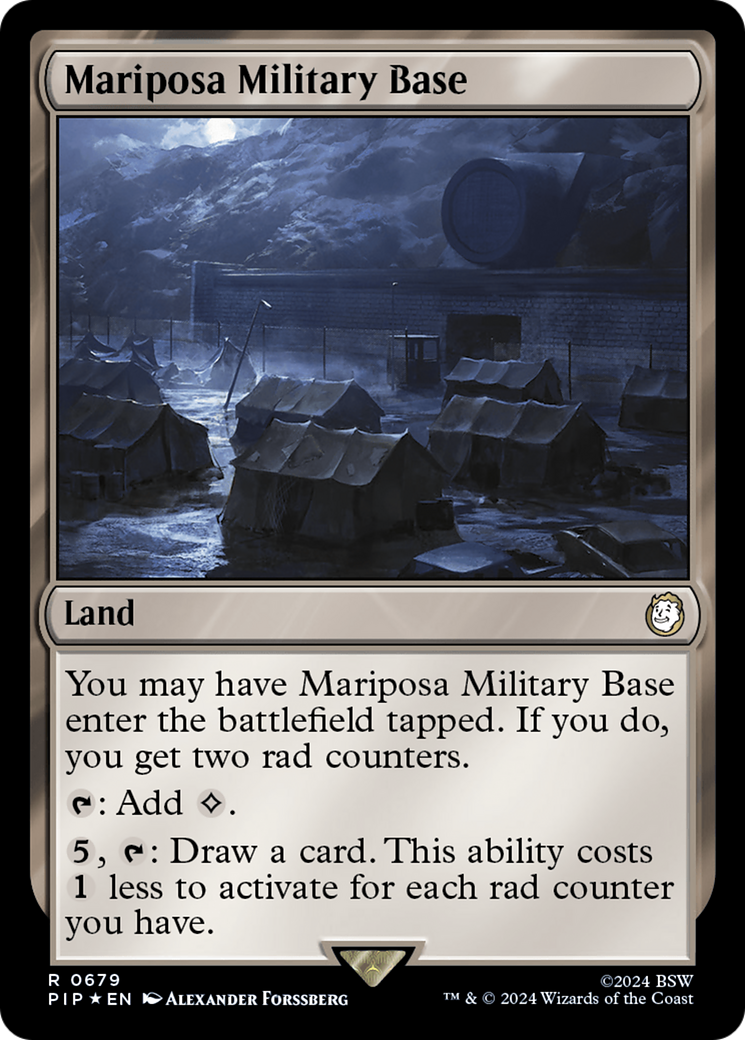 Mariposa Military Base (Surge Foil) [Fallout] | Black Swamp Games