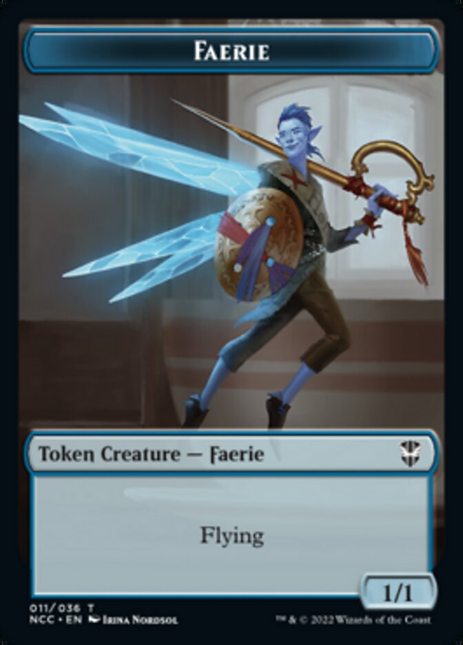 Faerie // Rogue Double-Sided Token [Streets of New Capenna Commander Tokens] | Black Swamp Games