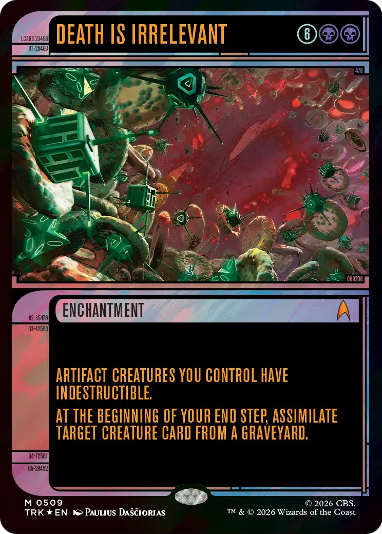 Death Is Irrelevant (Showcase) (Surge Foil) [Star Trek] | Black Swamp Games