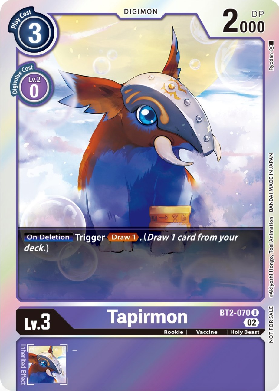 Tapirmon [BT2-070] (Official Tournament Pack Vol.8) [Release Special Booster Promos] | Black Swamp Games