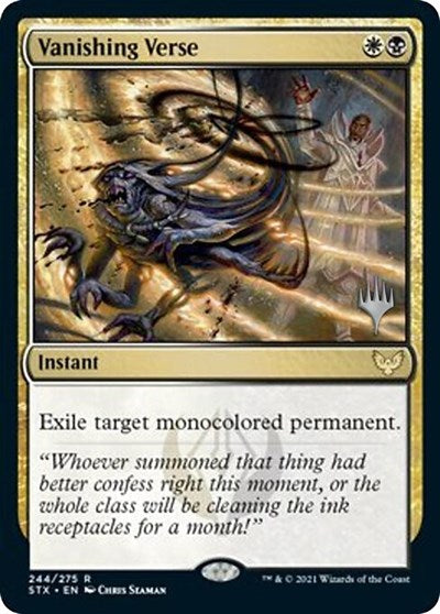 Vanishing Verse (Promo Pack) [Strixhaven: School of Mages Promos] | Black Swamp Games