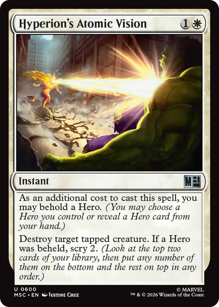 Hyperion's Atomic Vision [Marvel Super Heroes Commander] | Black Swamp Games