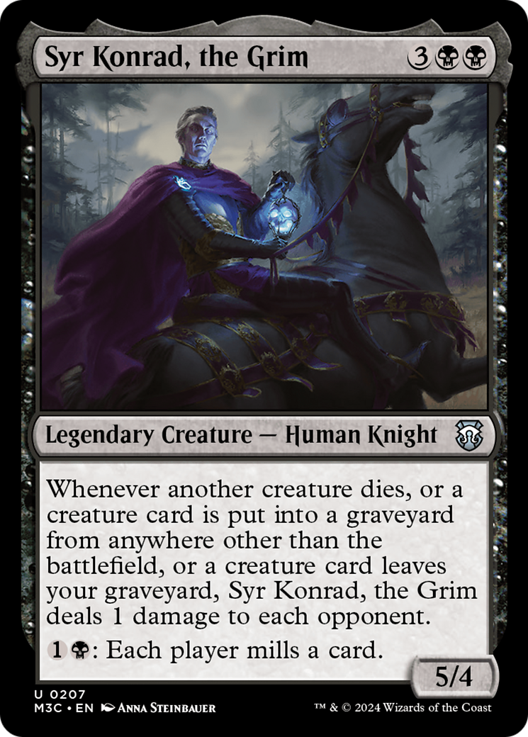 Syr Konrad, the Grim (Ripple Foil) [Modern Horizons 3 Commander] | Black Swamp Games