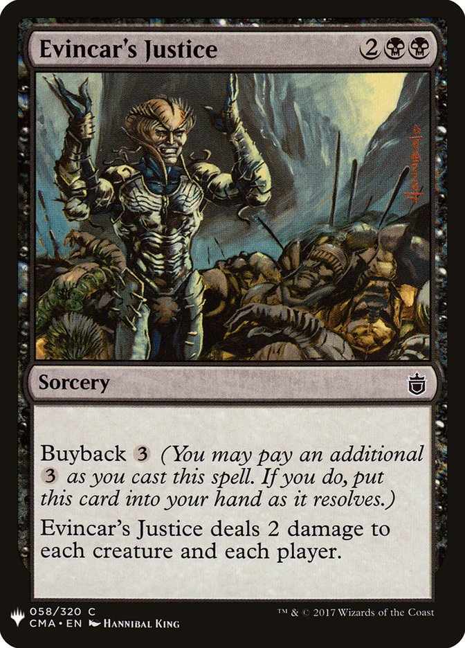 Evincar's Justice [Mystery Booster] | Black Swamp Games