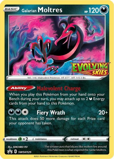 Galarian Moltres (SWSH125) (Prerelease Promo) [Sword & Shield: Black Star Promos] | Black Swamp Games