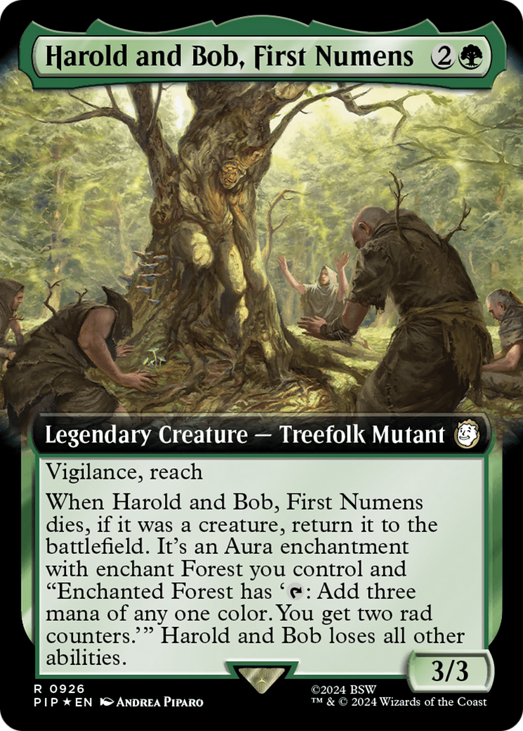 Harold and Bob, First Numens (Extended Art) (Surge Foil) [Fallout] | Black Swamp Games