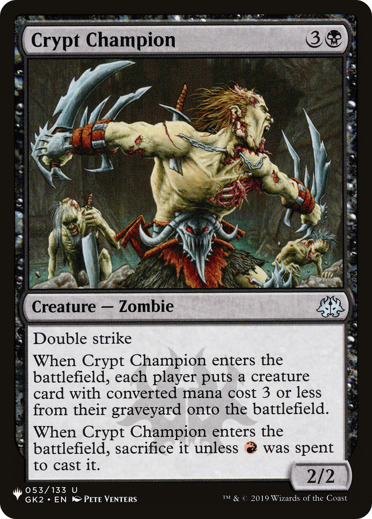 Crypt Champion [The List Reprints] | Black Swamp Games