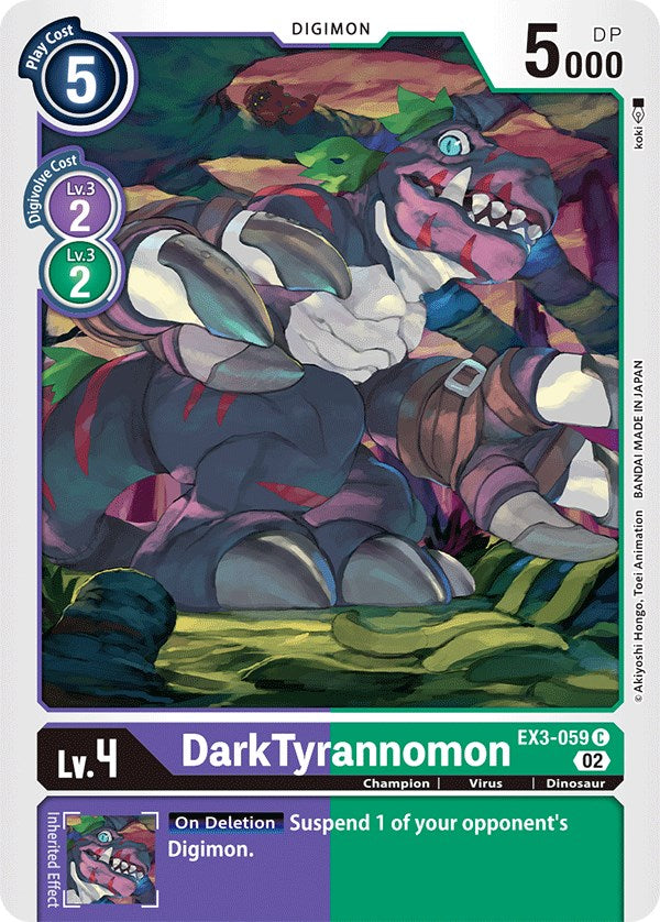 DarkTyrannomon [EX3-059] [Draconic Roar] | Black Swamp Games