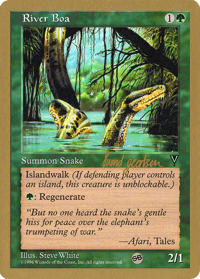 River Boa (Svend Geertsen) (SB) [World Championship Decks 1997] | Black Swamp Games