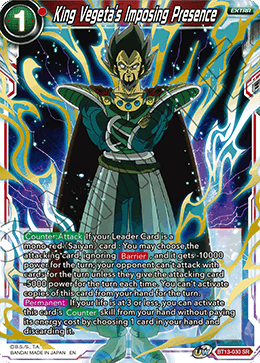 King Vegeta's Imposing Presence (BT13-030) [Supreme Rivalry] | Black Swamp Games