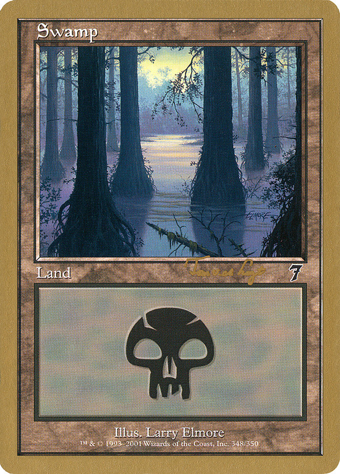Swamp (tvdl348) (Tom van de Logt) [World Championship Decks 2001] | Black Swamp Games