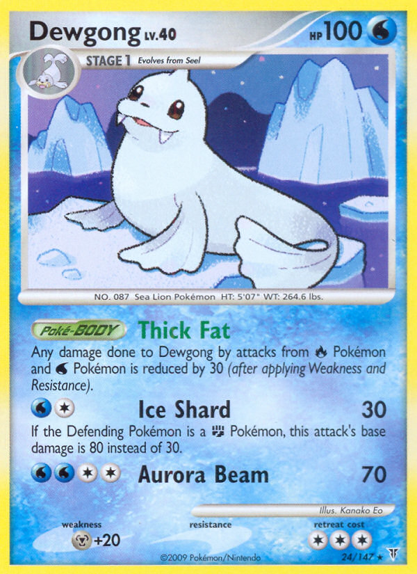 Dewgong (24/147) [Platinum: Supreme Victors] | Black Swamp Games