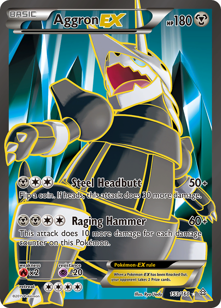 Aggron EX (153/160) [XY: Primal Clash] | Black Swamp Games