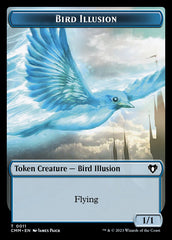 Thopter // Bird Illusion Double-Sided Token [Commander Masters Tokens] | Black Swamp Games