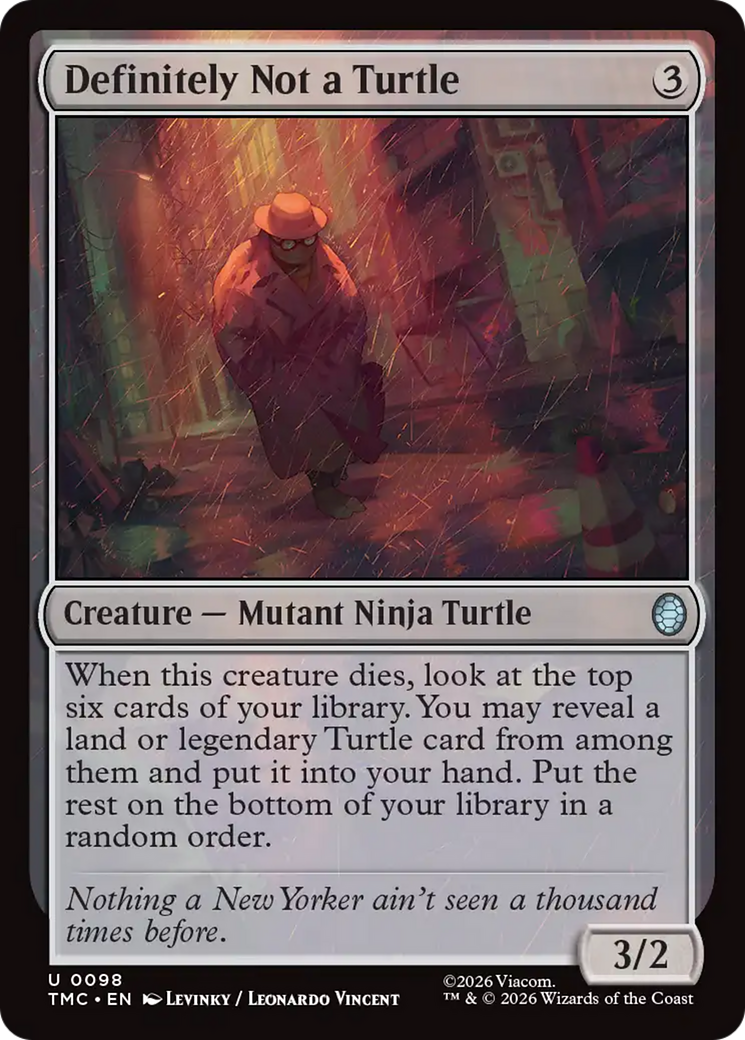 Definitely Not a Turtle [Teenage Mutant Ninja Turtles Commander] | Black Swamp Games