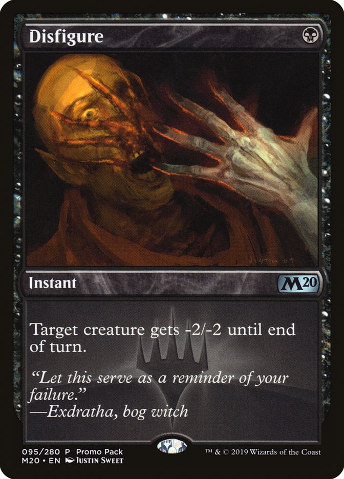 Disfigure (Promo Pack) [Core Set 2020 Promos] | Black Swamp Games