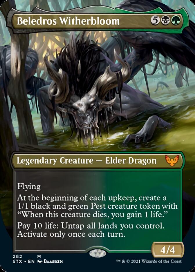 Beledros Witherbloom (Borderless Alternate Art) [Strixhaven: School of Mages] | Black Swamp Games