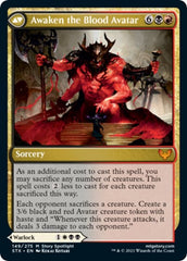 Extus, Oriq Overlord // Awaken the Blood Avatar [Strixhaven: School of Mages Prerelease Promos] | Black Swamp Games