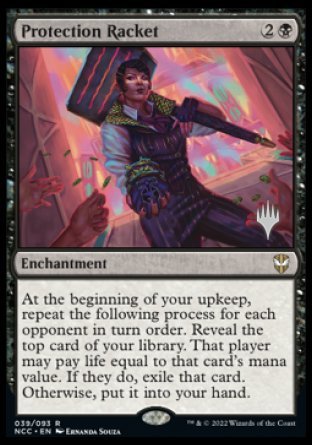 Protection Racket (Promo Pack) [Streets of New Capenna Commander Promos] | Black Swamp Games