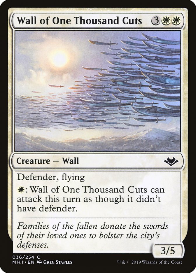 Wall of One Thousand Cuts [Modern Horizons] | Black Swamp Games