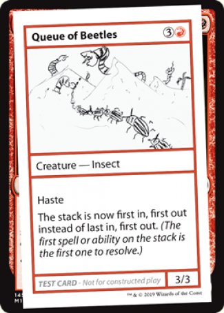 Queue of Beetles (2021 Edition) [Mystery Booster Playtest Cards] | Black Swamp Games