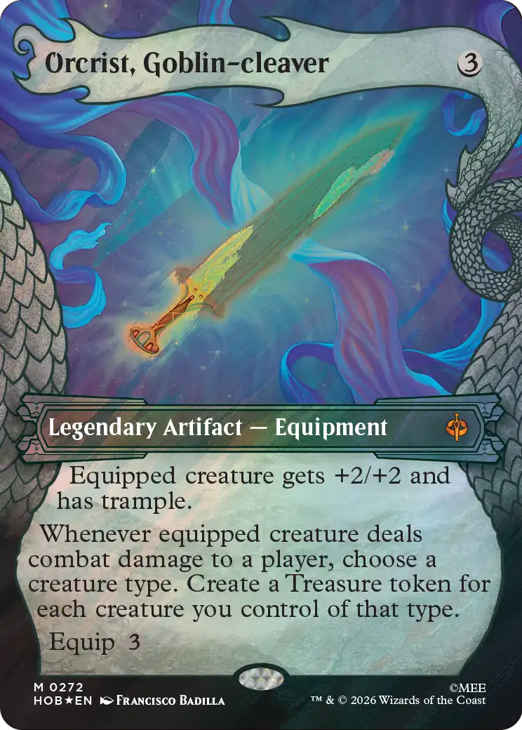 Orcrist, Goblin-cleaver (Showcase) (Surge Foil) [The Hobbit] | Black Swamp Games