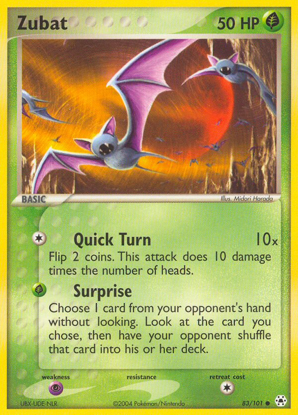 Zubat (83/101) [EX: Hidden Legends] | Black Swamp Games