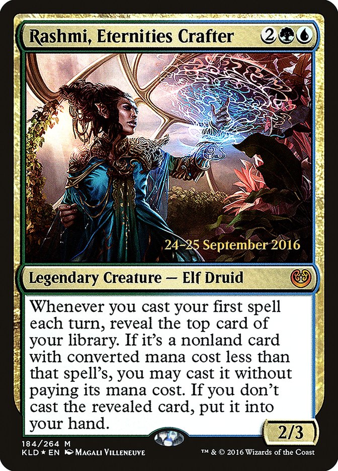 Rashmi, Eternities Crafter [Kaladesh Prerelease Promos] | Black Swamp Games